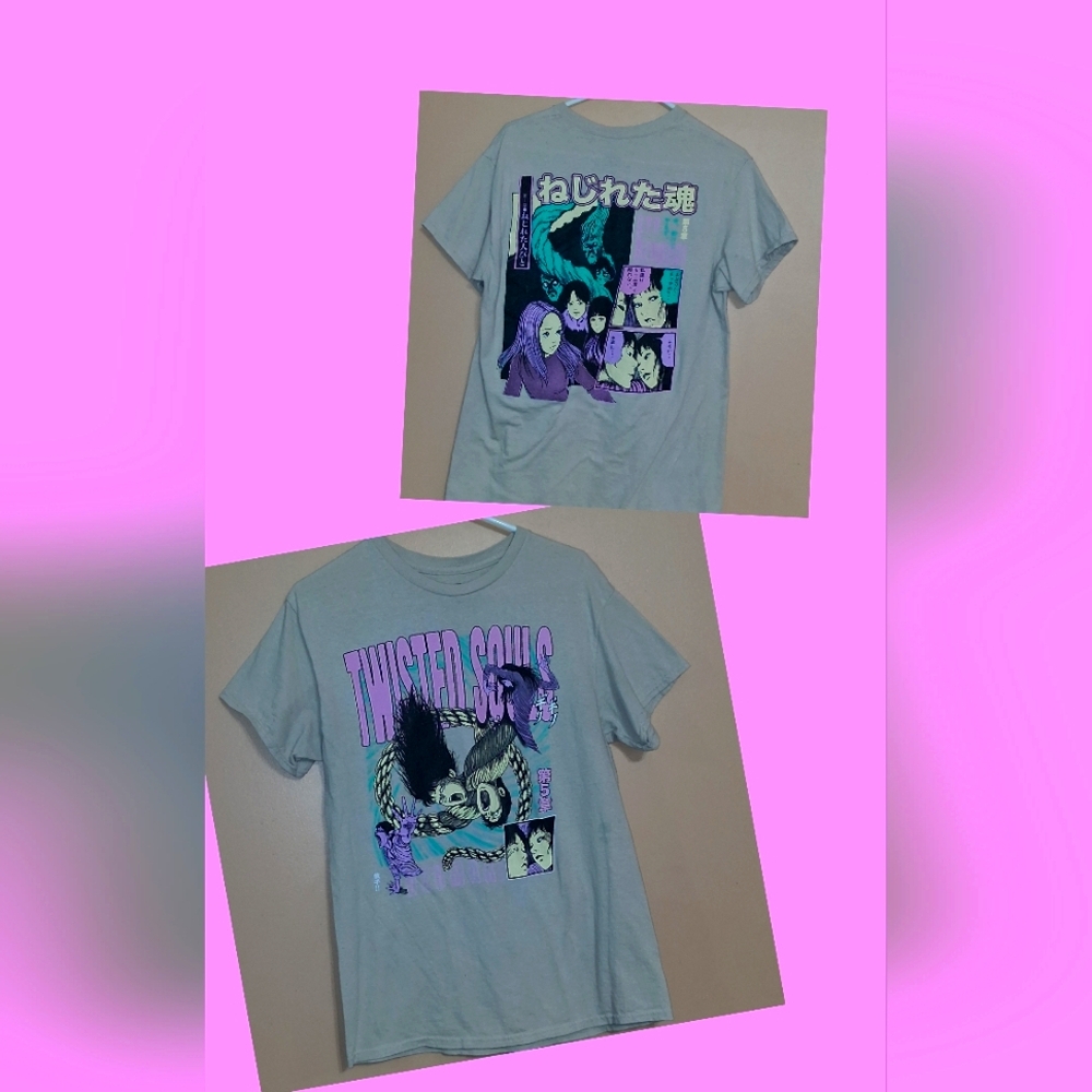 Gray Short Sleeve Tee Casual Crew Neck